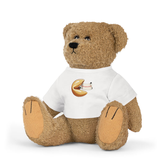 Fortunate Bars Bear Plush Toy with T-Shirt, Cute Gift for Kids, Collectible Stuffed Animal, Perfect for Birthdays, Game Lovers