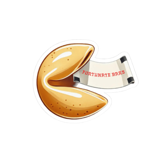 Fortune Cookie Kiss-Cut Sticker - Fun & Quirky Design for Your Laptop & Decor