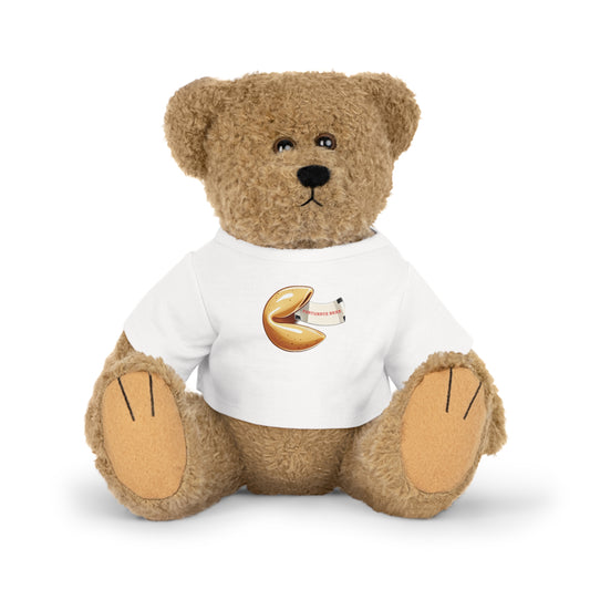 Fortunate Bars Bear Plush Toy with T-Shirt, Cute Gift for Kids, Collectible Stuffed Animal, Perfect for Birthdays, Game Lovers